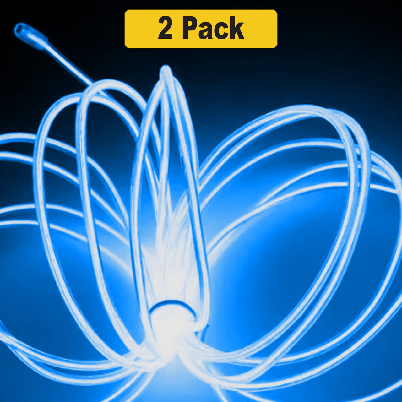 Flexible 6-Foot Neon Light Strand – Clip-On & Battery Powered